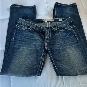 BKE Women's Dark Blue Boot Cut Jeans